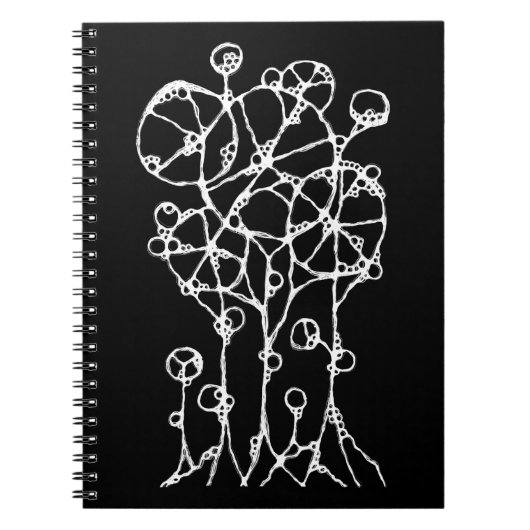 Handgeschilderd - Abstracte Boomgroep 2 Notitieboek (Voorkant)