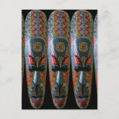 Handgeschilderd Afrikaans stammenmasker Briefkaart (Voorkant)