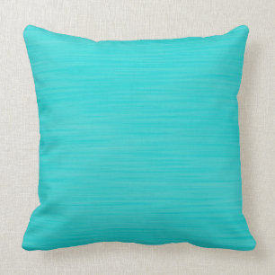Handgeschilderd Aqua Blue Kussen