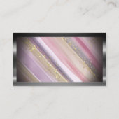 Handgeschilderd artistiek | Goudvlokken | QR-code Visitekaartje (Achterkant)