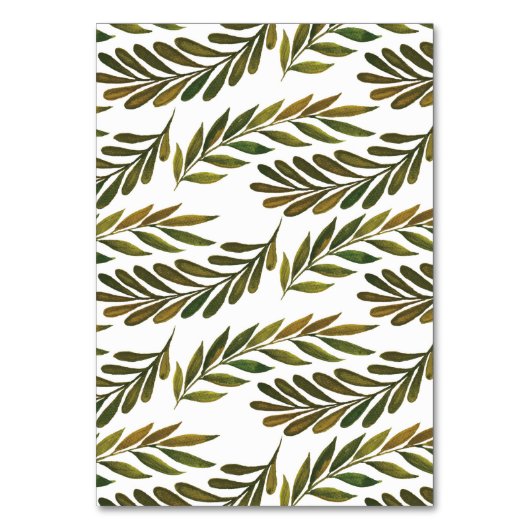 Handgeschilderd bladeren Tabelnummer Kaart (Achterkant)