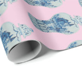 Handgeschilderd blauw en witte gember pot cadeaupapier (Rol Hoek)