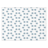 Handgeschilderd blauw en witte gember pot tafelkleed (Voorkant (Horizontaal))