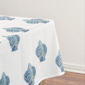 Handgeschilderd blauw en witte gember pot tafelkleed (Voorbeeld)