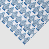 Handgeschilderd blauw en witte gember pot tissuepapier (Detail)