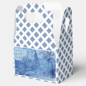 Handgeschilderd blauw Willow Ginger Jars Wedding F Bedankdoosjes (Geopend)