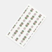 Handgeschilderd blauw wit gemberpapier servet (Hoek)