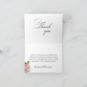 Handgeschilderd Bloemen 90ste Verjaardag Party Bedankkaart (Binnen)