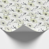 Handgeschilderd bloemetjesinpakpapier cadeaupapier (Hoek)