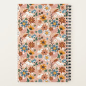 Handgeschilderd bloemmotief-23136 notitieboek (Achterkant)