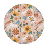 Handgeschilderd bloemmotief-23136 snijplank (Voorkant)