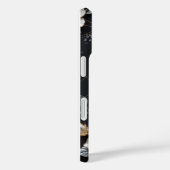 Handgeschilderd bloemontwerp met goud en zilver Case-Mate iPhone case (Achterkant / Rechts)