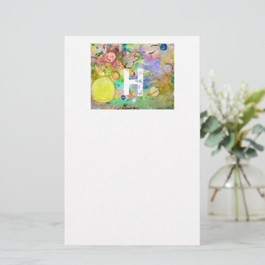 Handgeschilderd Briefpapier (Staand voorkant)