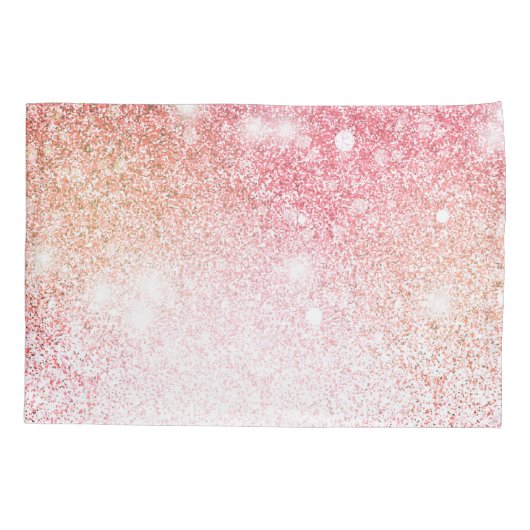 Handgeschilderd Bunny glitter monogram Kussensloop (Achterkant)