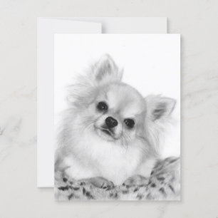 Handgeschilderd Chihuahua kunstwerk Briefkaart
