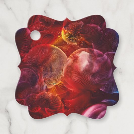 Handgeschilderd Deep Space Fantasy Painting Bedankjes Labels (Voorkant)
