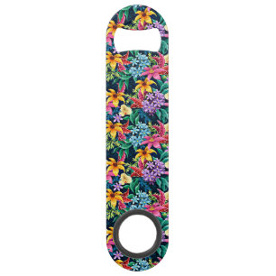 Handgeschilderd Exotisch Bloemmotief-23001 Speed Flessenopener