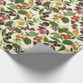 Handgeschilderd exotische tropische vruchten patro cadeaupapier (Hoek)