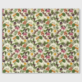 Handgeschilderd exotische tropische vruchten patro cadeaupapier (Vlak)