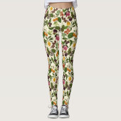 Handgeschilderd exotische tropische vruchten patro leggings (Voorkant)