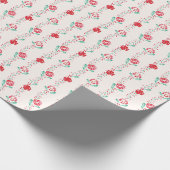 Handgeschilderd Floral Garland Holiday Wrapping Pa Cadeaupapier (Hoek)