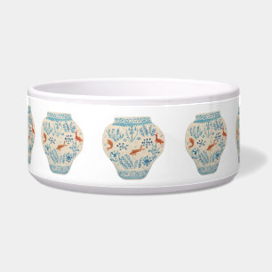 Handgeschilderd gember jar Dog Bowl Voerbakje