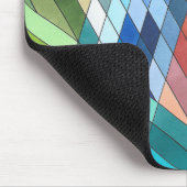 Handgeschilderd Geometrisch Abstract Patroon Muismat (Hoek)