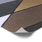 Handgeschilderd Geometrisch Abstract Patroon Poster (Hoek)