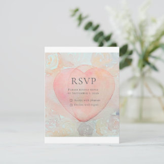 Handgeschilderd Godin Hart RSVP Kaartje