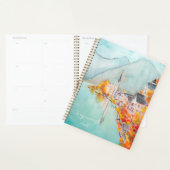 handgeschilderd Hallstatt in de herfst waterverf Planner (Display)