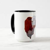 Handgeschilderd: Hereford Cow: Dier, Boerderij, Ra Mok (Voorkant links)