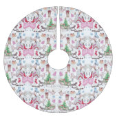 Handgeschilderd kerstsprookje kerstboom rok (Voorkant)