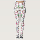 Handgeschilderd kerstsprookje leggings (Voorkant)