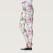 Handgeschilderd kerstsprookje leggings (Links)