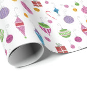 Handgeschilderd kerstversieringspapier voor kerstv cadeaupapier (Rol Hoek)