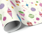 Handgeschilderd kerstversieringspapier voor kerstv cadeaupapier (Rol Hoek)