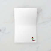 Handgeschilderd L O V E Roos Wenskaart Kaart (Binnen)