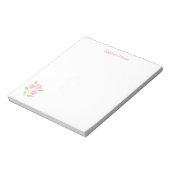 Handgeschilderd Losse Waterverf Roos Bloemen Notitieblok (Linkerzijde)