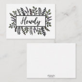 Handgeschilderd Notitiekaartje (Voorkant / Achterkant)