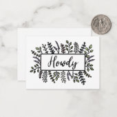 Handgeschilderd Notitiekaartje (Voorkant / Achterkant in situ)