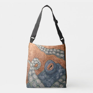 Handgeschilderd Octopus Crossbody Tas