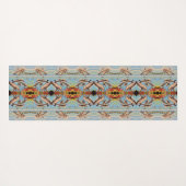 Handgeschilderd op aantal dolfijnen | Spiegelen | Yogamat (Achterkant (horizontaal))