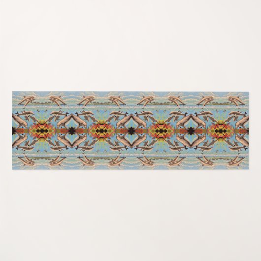 Handgeschilderd op aantal dolfijnen | Spiegelen | Yogamat (Voorkant (horizontaal))