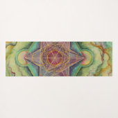 Handgeschilderd Sacred Geometry Namaste Yogamat (Achterkant (horizontaal))