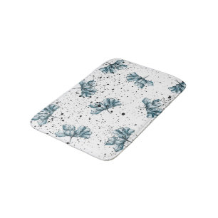 Handgeschilderd stalen blauw badmat