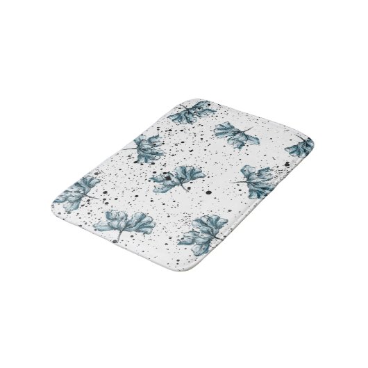 Handgeschilderd stalen blauw badmat (Gekanteld)
