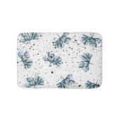Handgeschilderd stalen blauw badmat (Voorkant)