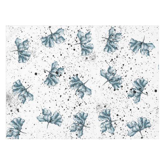 Handgeschilderd stalen blauw tafelkleed (Voorkant (Horizontaal))