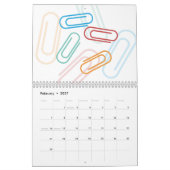 Handgeschilderd terug naar school waterverf ontwer kalender (Feb 2027)