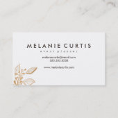  handgeschilderd Visitekaartje van goudbloem (Achterkant)